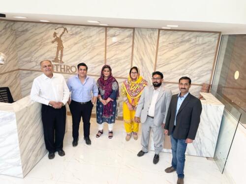 CEO Syed M. Abbas Zaidi with Team Anthro