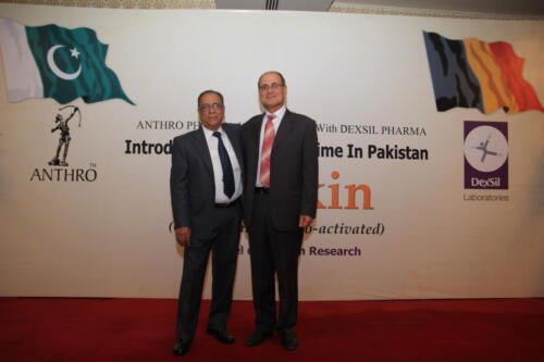 Chairman S.Q.Zaidi with Mr. Rabih Sabbagh From Dexil Pharma Belgium on Stage