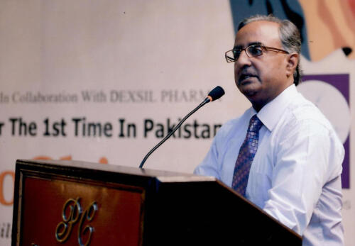 Dr. Hatim Ali Shah conducting speech