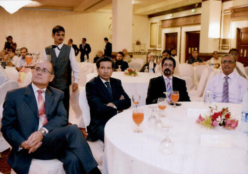 Foreign Delegate Mr. Rabih Sabbagh with Dr. Afzal Lodhi Dr. Gohar Alam Dr. Hatim Ali Shah