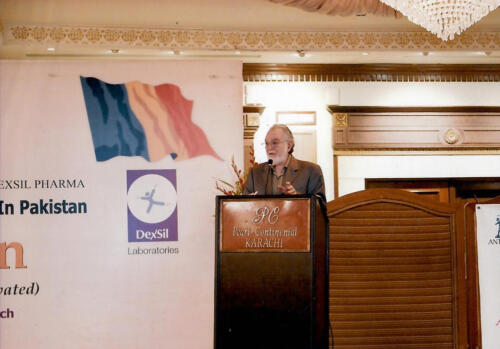 Guest of Honour Senator Abdul Haseeb Khan (Chairman Brooke's Pharma) conducting Speech